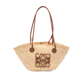 Paulas Ibiza Small Anagram Raffia Tote